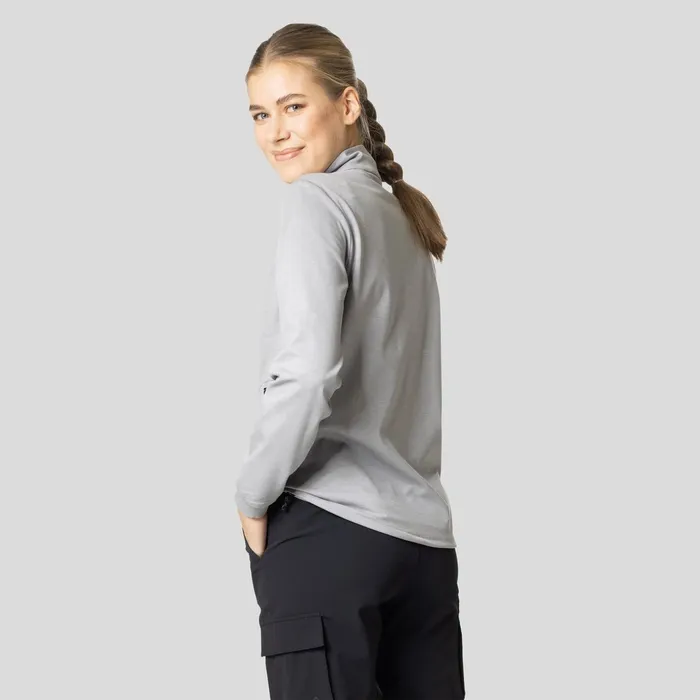 The Ascent 365 Mid Layer Half Zip Grey Melange Women Odlo Hiking The Ascent 365 Mid Layer Half Zip Grey Melange Women Odlo Hiking
