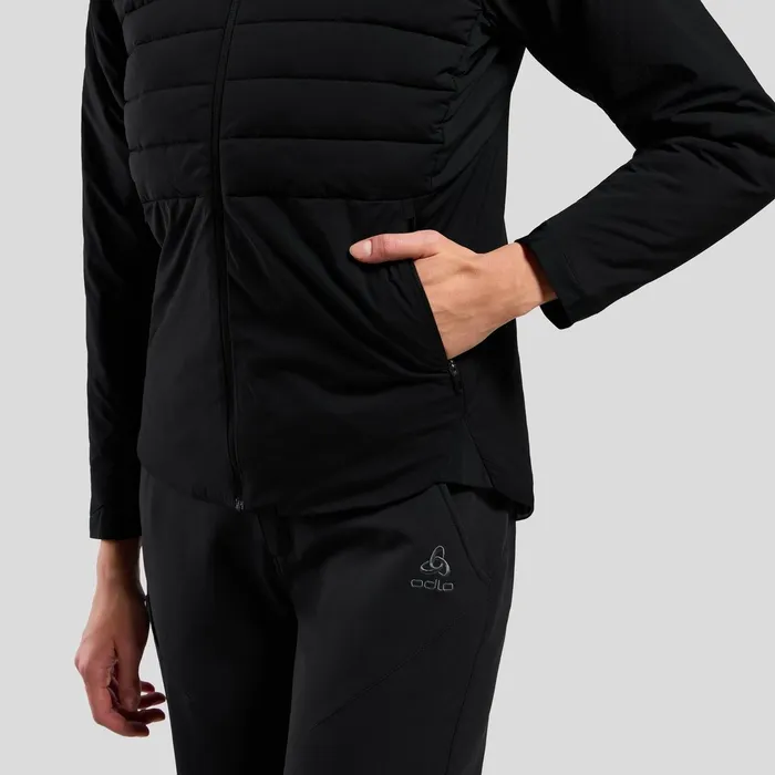 The Ascent SThermic Mid Insulation Hooded Jacket Black Women Odlo Jackets and Vests The Ascent SThermic Mid Insulation Hooded Jacket Black Women Odlo Jackets and Vests