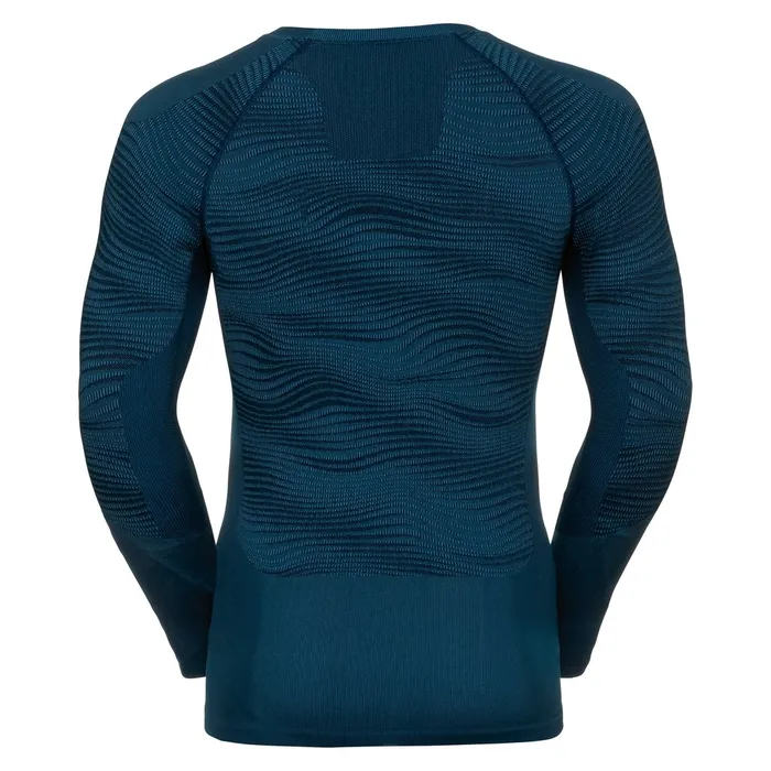 The Blackcomb Long Sleeve Base Layer Top Poseidon 8211 Blue Jewel 8211 Atomic Blue Men Odlo Base Layers
