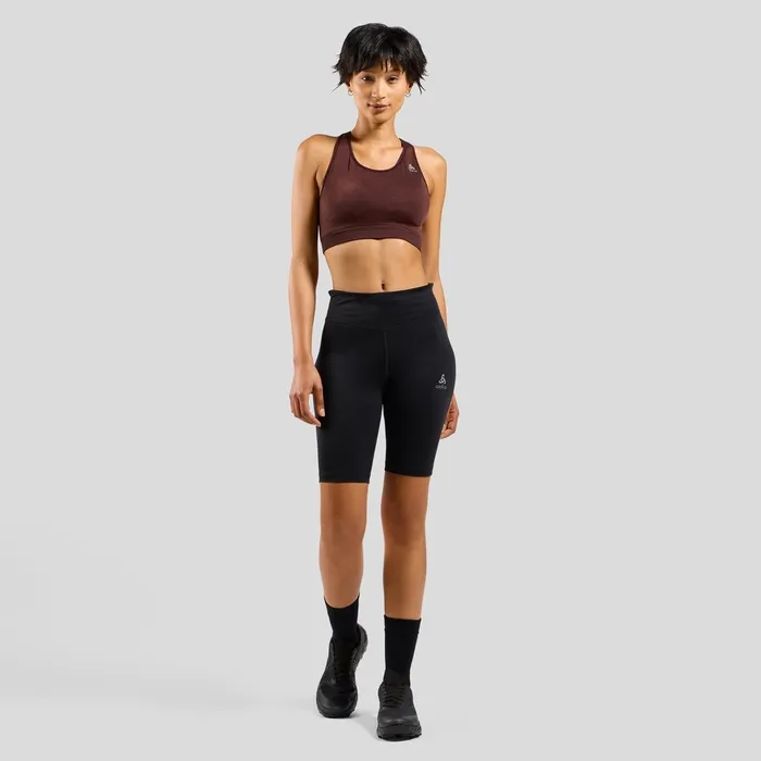 The Ceramicool Seamless Medium Sports Bra Fudge Melange Women Odlo Sports Bras