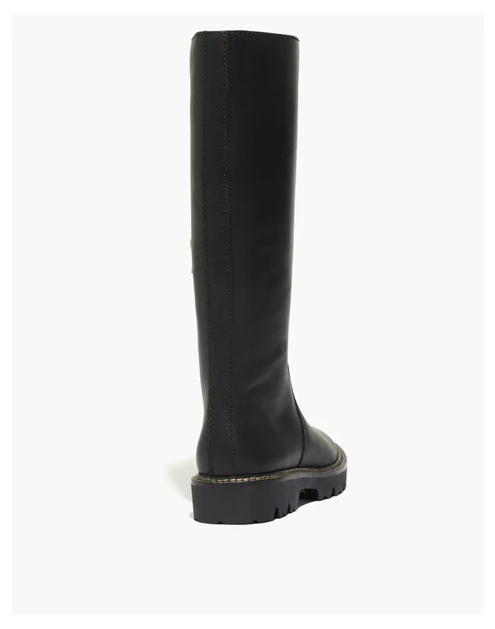 The Citywalk Lugsole Tall Boot In Leather True Black Women Madewell Boots The Citywalk Lugsole Tall Boot In Leather True Black Women Madewell Boots