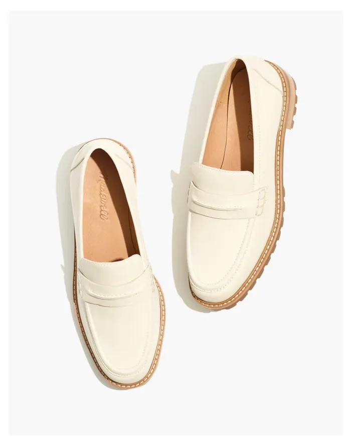 The Corinne Lugsole Loafer Pale Oyster Women Madewell Flats
