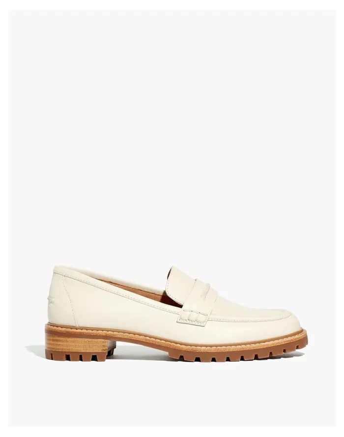 The Corinne Lugsole Loafer Pale Oyster Women Madewell Flats The Corinne Lugsole Loafer Pale Oyster Women Madewell Flats