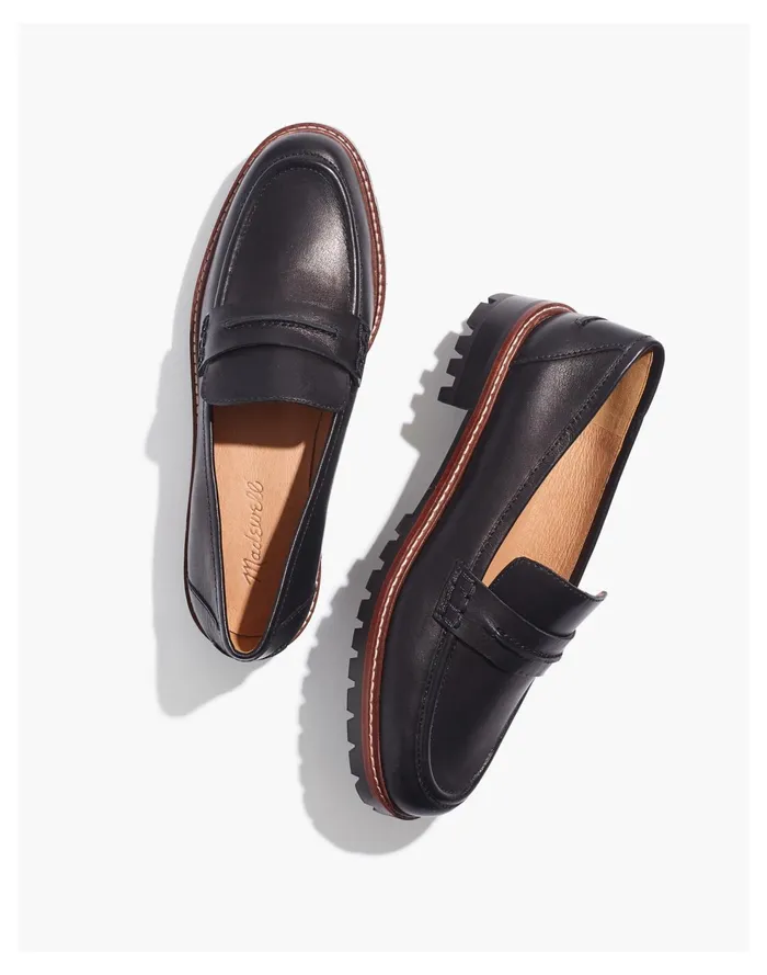 The Corinne Lugsole Loafer True Black Women Madewell Flats