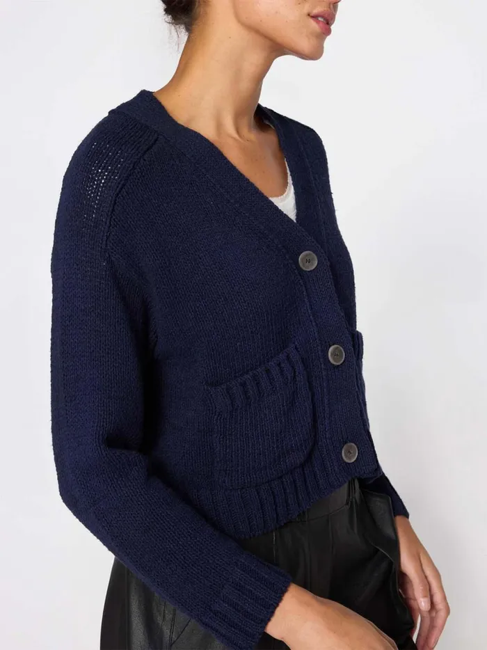 The Cropped Cardigan Hale Navy Women Brochu Walker Cardigans