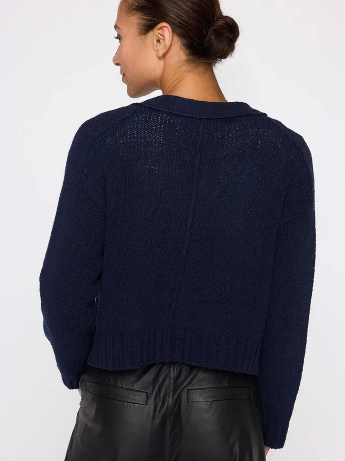 The Cropped Cardigan Hale Navy Women Brochu Walker Cardigans
