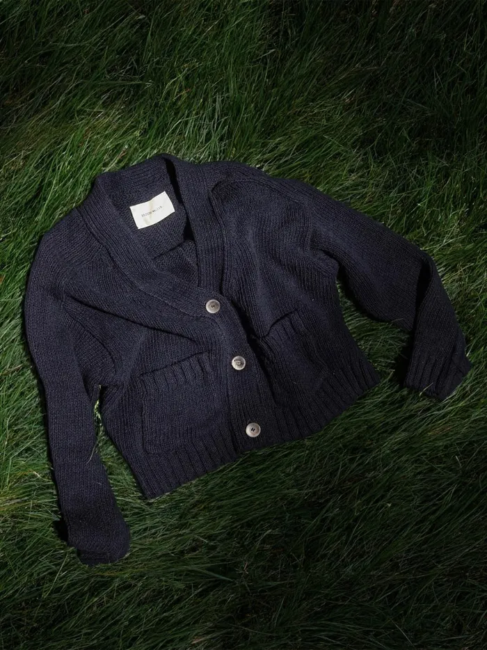 The Cropped Cardigan Hale Navy Women Brochu Walker Cardigans