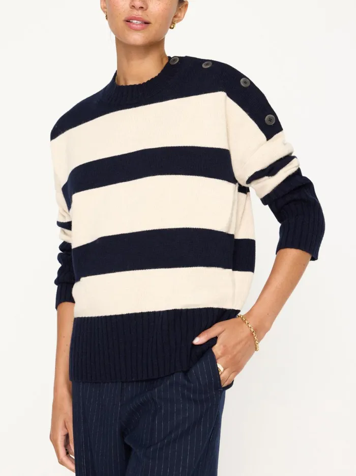 The Cy Stripe Sweater Atlas Stripe Women Brochu Walker Sweaters