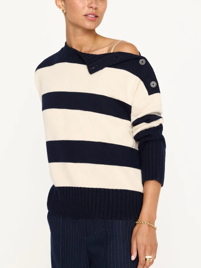 The Cy Stripe Sweater Atlas Stripe Women Brochu Walker Sweaters