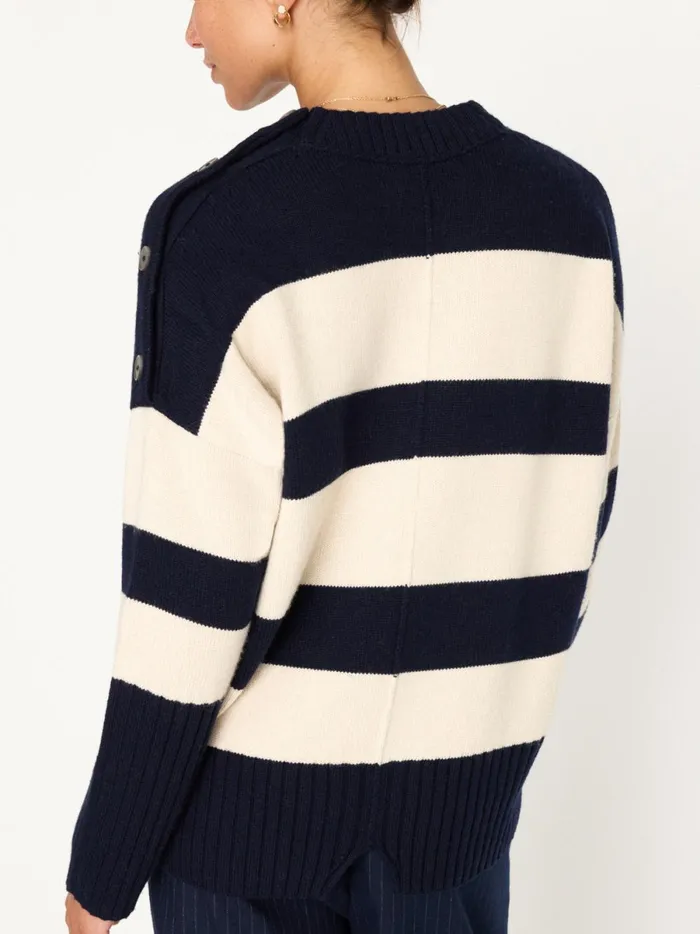 The Cy Stripe Sweater Atlas Stripe Women Brochu Walker Sweaters