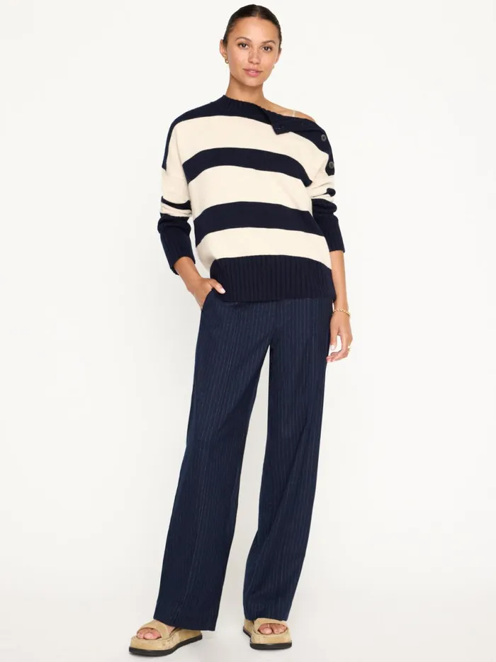 The Cy Stripe Sweater Atlas Stripe Women Brochu Walker Sweaters