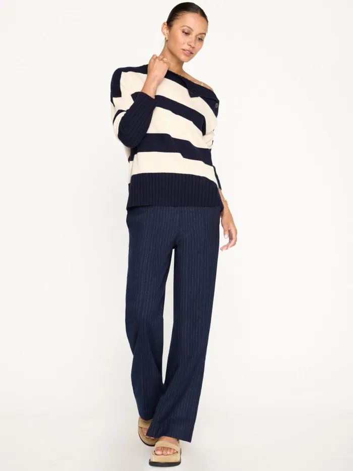 The Cy Stripe Sweater Atlas Stripe Women Brochu Walker Sweaters
