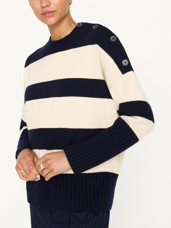 The Cy Stripe Sweater Atlas Stripe Women Brochu Walker Sweaters