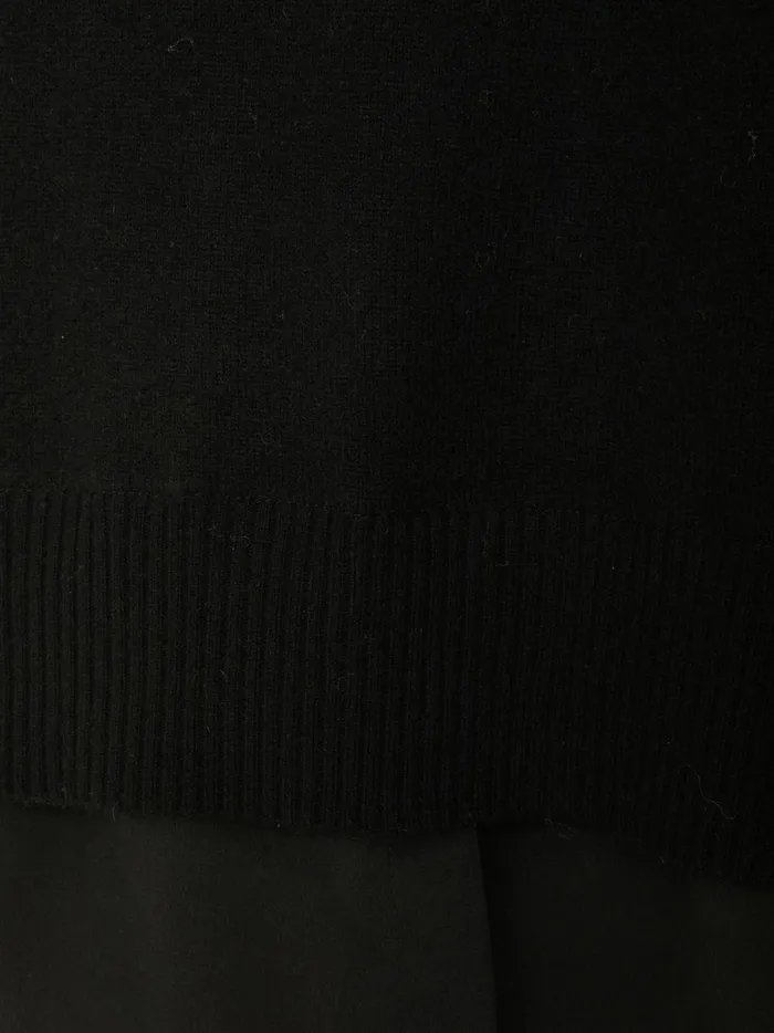 The Ebella Layered Dress Black Onyx With Black Underlayer Women Brochu Walker Looker Sweaters