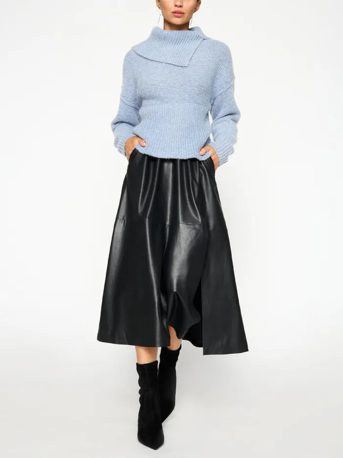 The Elian Pullover Lucia Blue Melange Women Brochu Walker Sweaters