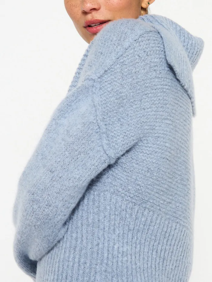 The Elian Pullover Lucia Blue Melange Women Brochu Walker Sweaters
