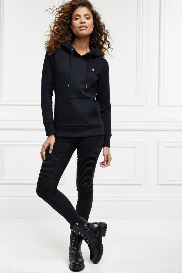 The Essential Shield Hoodie Black Women Holland Cooper Hoodies The Essential Shield Hoodie Black Women Holland Cooper Hoodies