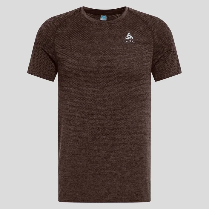 The Essentials Seamless Running Tshirt Fudge Melange Men Odlo TShirts and Polos The Essentials Seamless Running Tshirt Fudge Melange Men Odlo TShirts and Polos