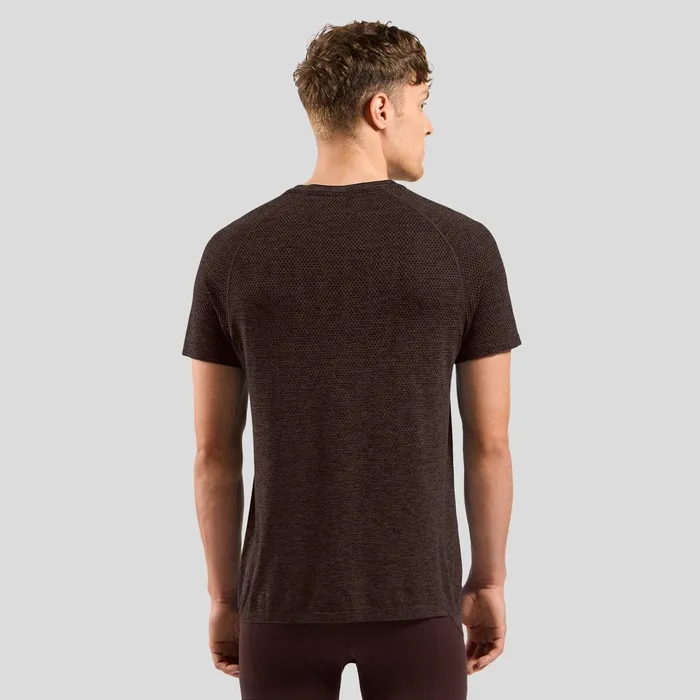 The Essentials Seamless Running Tshirt Fudge Melange Men Odlo TShirts and Polos The Essentials Seamless Running Tshirt Fudge Melange Men Odlo TShirts and Polos