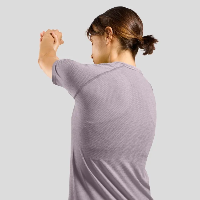 The Essentials Seamless Running Tshirt Gray Ridge Melange Women Odlo TShirts and Polos The Essentials Seamless Running Tshirt Gray Ridge Melange Women Odlo TShirts and Polos