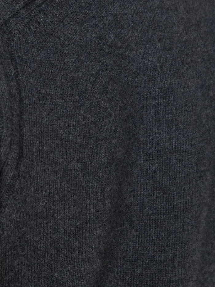 The Eton Layered Crew Looker Dark Charcoal With White Underlayer Women Brochu Walker Sweaters