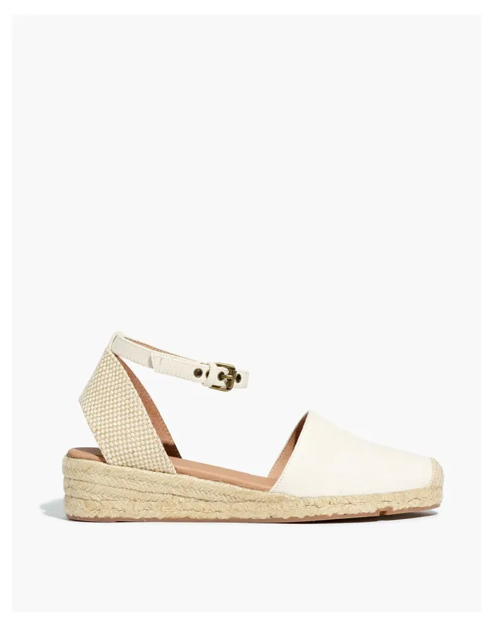The Evelina Espadrille In Resourced Canvas Cloud Lining Women Madewell Heels The Evelina Espadrille In Resourced Canvas Cloud Lining Women Madewell Heels