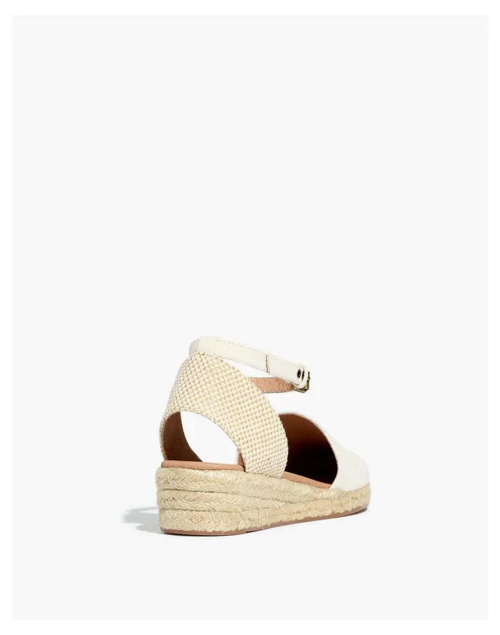 The Evelina Espadrille In Resourced Canvas Cloud Lining Women Madewell Heels The Evelina Espadrille In Resourced Canvas Cloud Lining Women Madewell Heels
