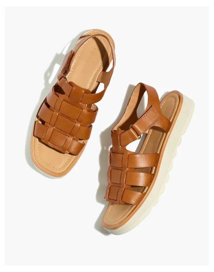 The Fisherman Flatform Sandal English Saddle Women Madewell Sandals