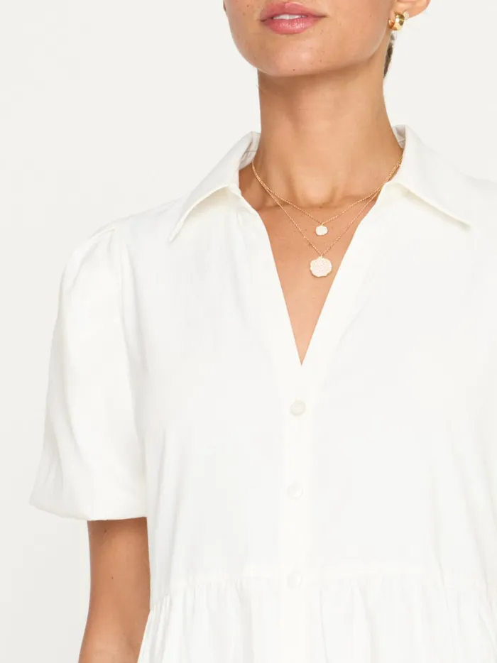 The Havana Mini Dress Ivory Women Brochu Walker Dresses