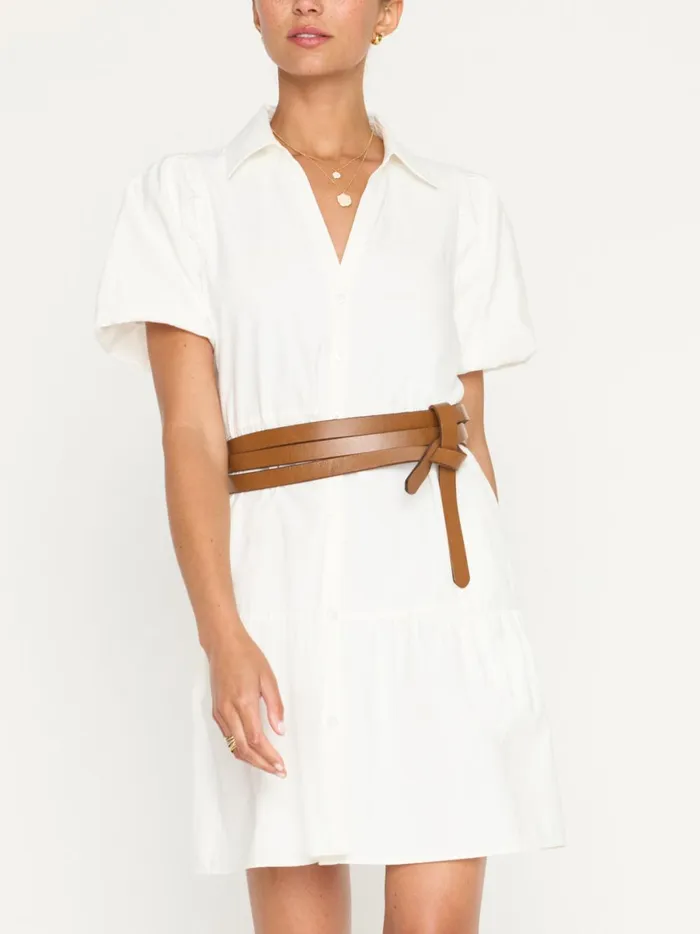 The Havana Mini Dress Ivory Women Brochu Walker Dresses