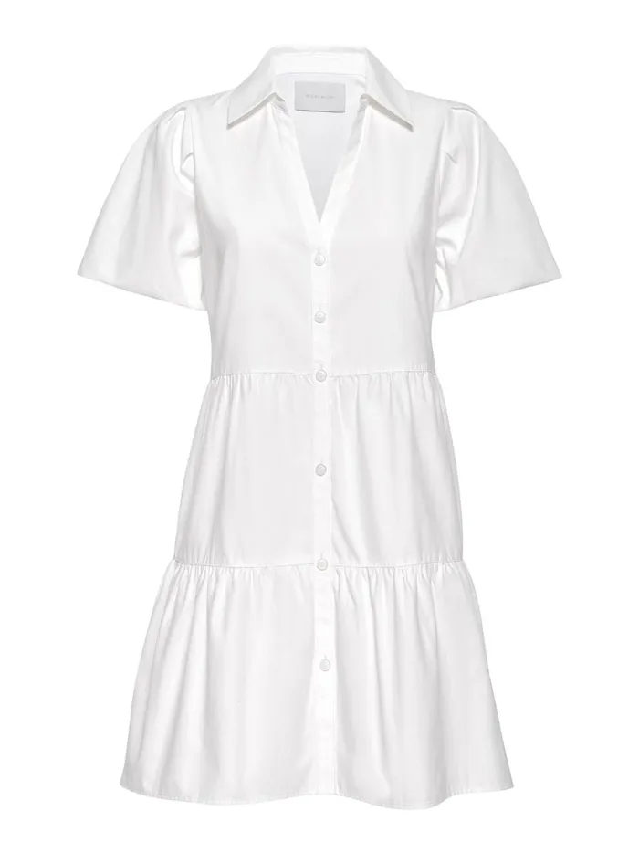 The Havana Mini Dress Ivory Women Brochu Walker Dresses