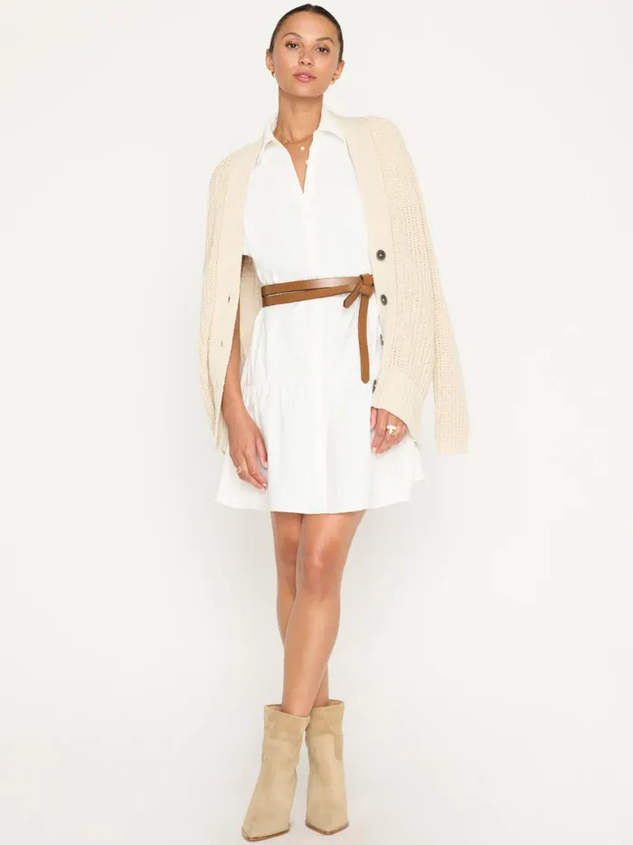 The Havana Mini Dress Ivory Women Brochu Walker Dresses