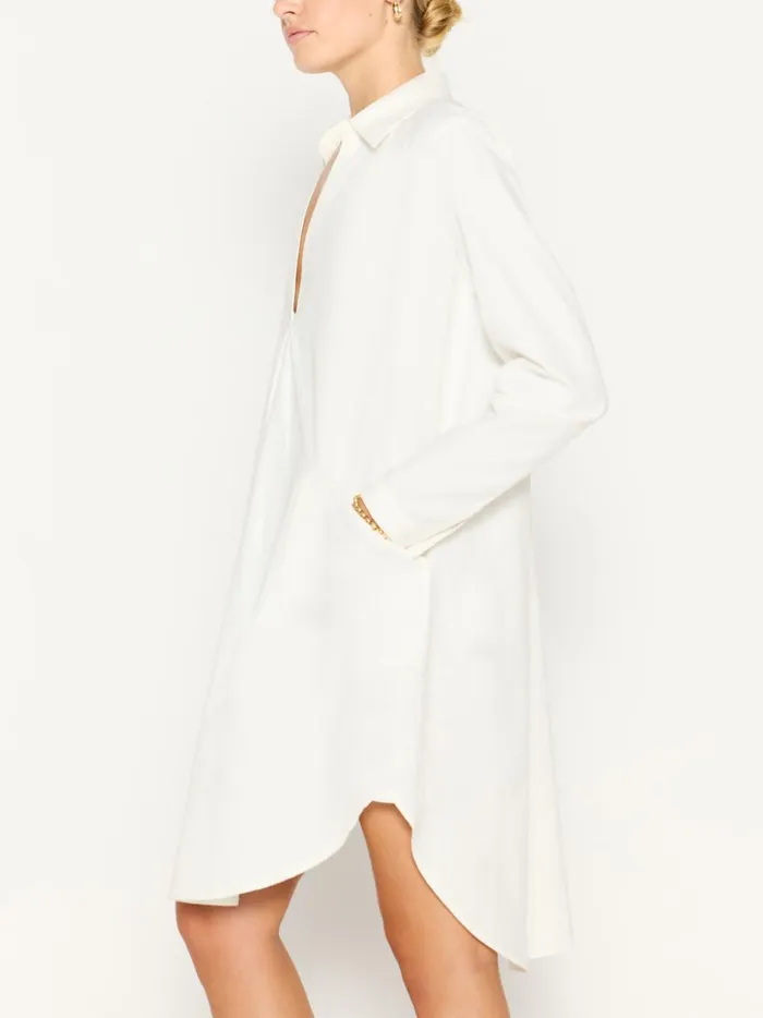 The Ives Popover Dress Ivory Women Brochu Walker Dresses