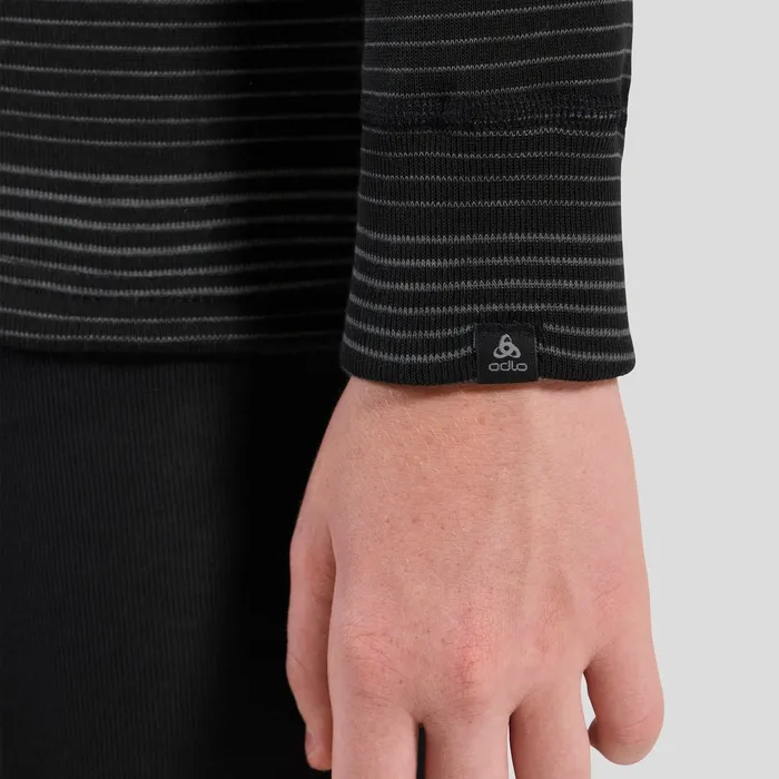 The Kids039 Active Warm Base Layer Set Black 8211 Grey Melange Kids Odlo Base Layers The Kids039 Active Warm Base Layer Set Black 8211 Grey Melange Kids Odlo Base Layers