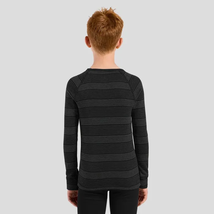 The Kids039 Active Warm Base Layer Set Black 8211 Grey Melange Kids Odlo Base Layers The Kids039 Active Warm Base Layer Set Black 8211 Grey Melange Kids Odlo Base Layers