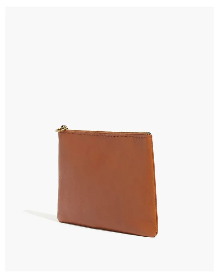 The Leather Pouch Clutch English Saddle Women Madewell Pouches and Wallets The Leather Pouch Clutch English Saddle Women Madewell Pouches and Wallets