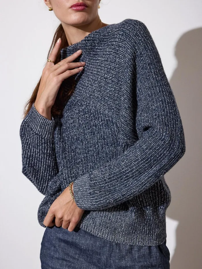 The Leith Plaited Sweater Atlas Plaited Combo Women Brochu Walker Sweaters
