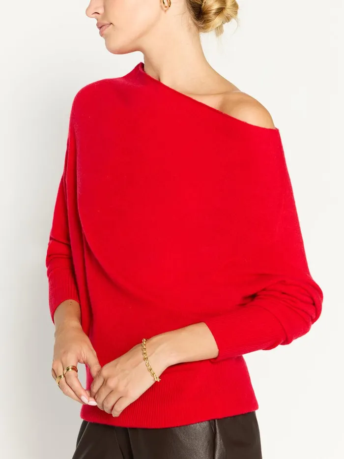 The Lori Off Shoulder Rouge Women Brochu Walker Sweaters