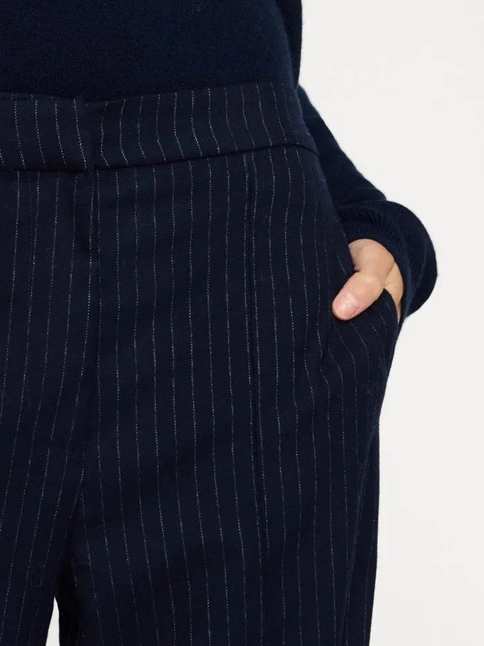 The Olena Pinstripe Pant Baltic Pinstripe Women Brochu Walker Bottoms
