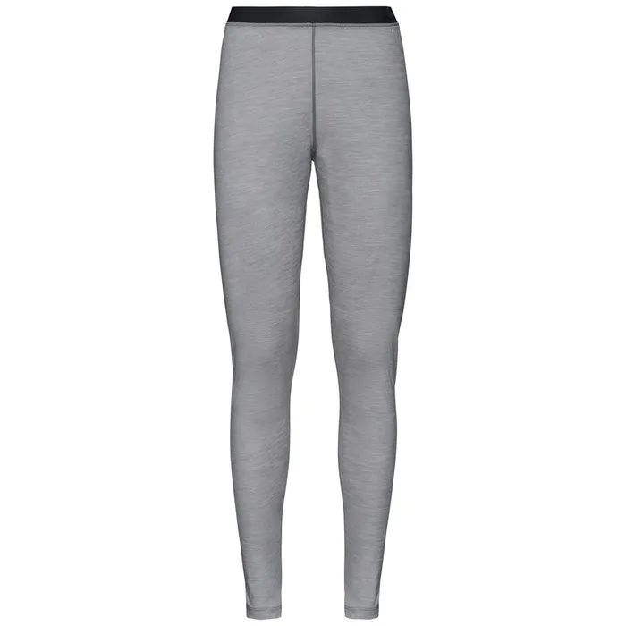 The Performance Wool Light Base Layer Pants Grey Melange Women Odlo Base Layers