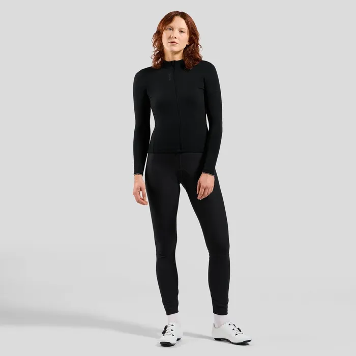 The Performance Wool Long Sleeve Cycling Jersey Black Women Odlo Mid Layers and Longsleeves The Performance Wool Long Sleeve Cycling Jersey Black Women Odlo Mid Layers and Longsleeves