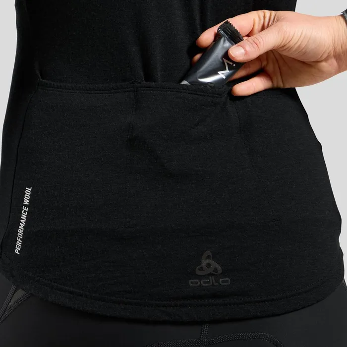 The Performance Wool Long Sleeve Cycling Jersey Black Women Odlo Mid Layers and Longsleeves The Performance Wool Long Sleeve Cycling Jersey Black Women Odlo Mid Layers and Longsleeves