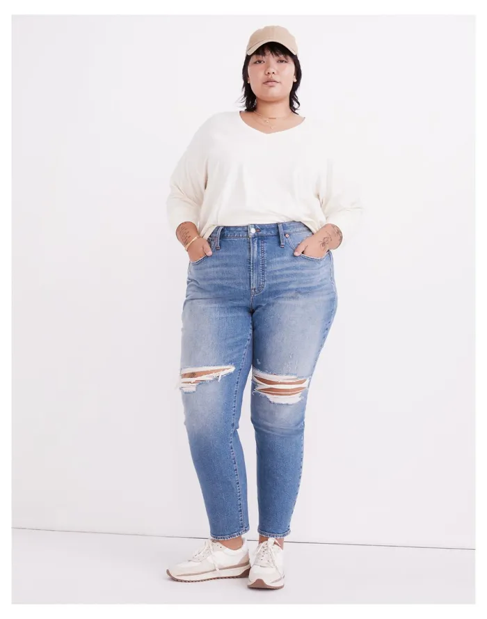 The Plus Curvy Perfect Vintage Jean In Denman Wash Denman Wash Women Madewell Jeans