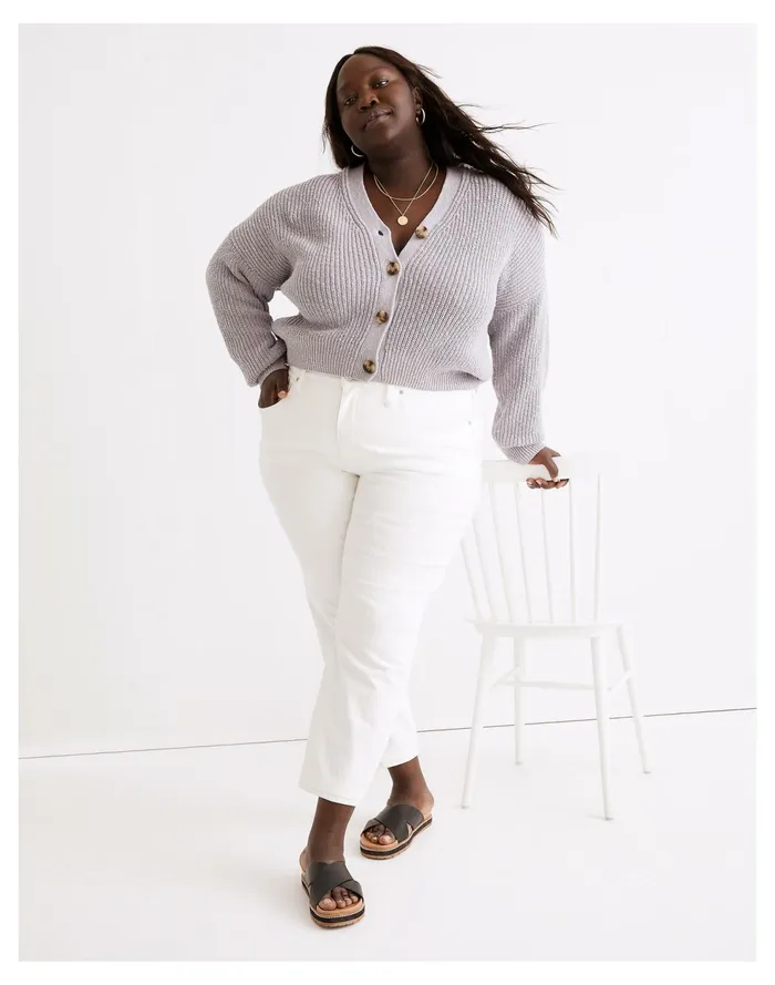 The Plus Curvy Perfect Vintage Jean In Tile White Tile White Women Madewell Jeans