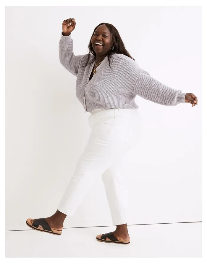 The Plus Curvy Perfect Vintage Jean In Tile White Tile White Women Madewell Jeans