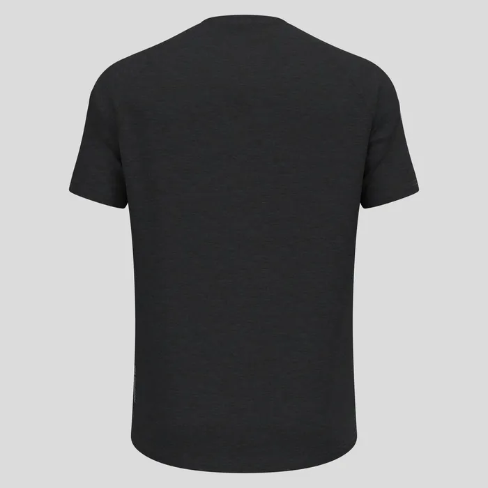 The Ride 365 Performance Wool 130 Print Tshirt Black Melange Men Odlo TShirts and Polos