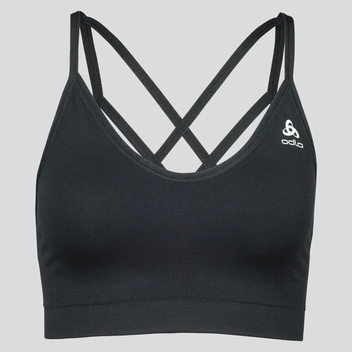The Seamless Soft Sports Bra Black 8211 Grey Melange Women Odlo Sports Bras The Seamless Soft Sports Bra Black 8211 Grey Melange Women Odlo Sports Bras