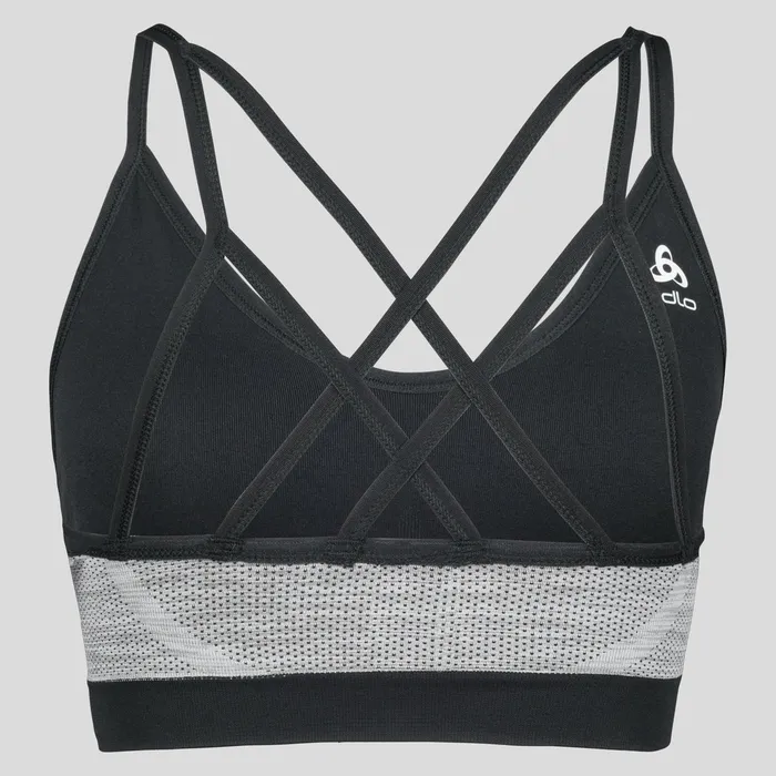The Seamless Soft Sports Bra Black 8211 Grey Melange Women Odlo Sports Bras The Seamless Soft Sports Bra Black 8211 Grey Melange Women Odlo Sports Bras