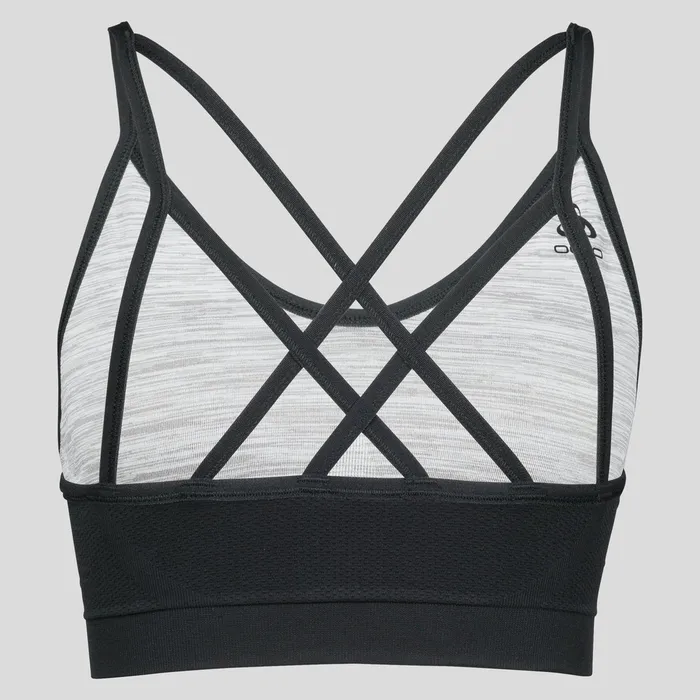 The Seamless Soft Sports Bra Black 8211 Grey Melange Women Odlo Sports Bras The Seamless Soft Sports Bra Black 8211 Grey Melange Women Odlo Sports Bras