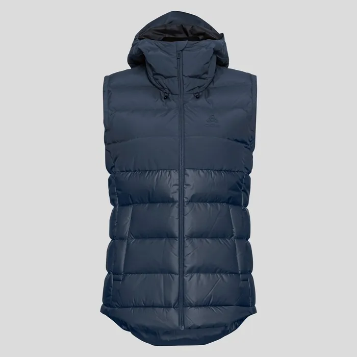 The Severin NThermic Down Hooded Vest Dark Sapphire Women Odlo Jackets and Vests